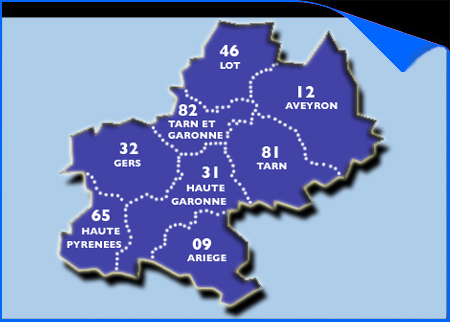 carte midi pyrenees