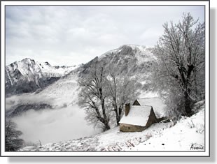 pyrénées sous la neige